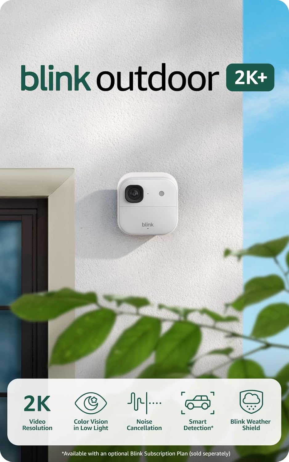 Blink Outdoor 2K+ (newest model) — Wireless smart security camera - 3 Camera System