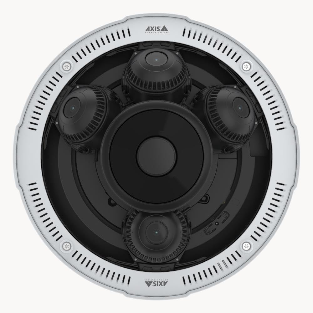 Axis P3738-PLE Multisensor Panoramic Camera, 4x4K Video Resolution, Indoor and Outdoor Use, 32 MP, IR LED Motion Alert