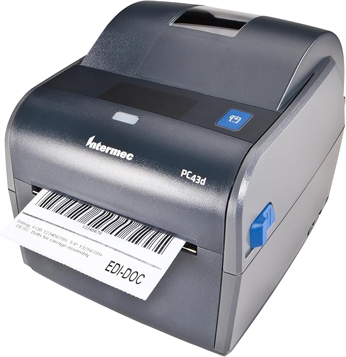Honeywell Intermec PC43d Desktop Direct Thermal Barcode Label Printer – 4-Inch, 203 dpi, 8 IPS Print Speed, USB & USB Host Interfaces, Real-Time Clock, Compact Industrial Design PC43DA00100201