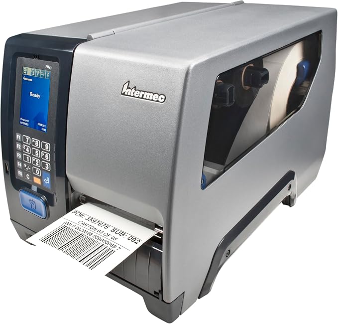 Honeywell PM43A PM43A11000040201 PM43 Industrial Thermal Transfer Label Printer, 4" Print Width, Metal Chassis, Fast Print Speeds, Multi-Interface Connectivity, For Warehouse, Shipping & Manufacturing