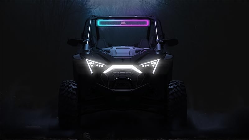 JBL RallyBar XL - 35" Bluetooth Universal Outdoor Vehicle Soundbar with Built-in 300w RMS Amplifier, LED Lights, IP66 Water & Dust Resistant, Black