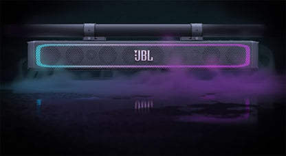 JBL RallyBar XL - 35" Bluetooth Universal Outdoor Vehicle Soundbar with Built-in 300w RMS Amplifier, LED Lights, IP66 Water & Dust Resistant, Black