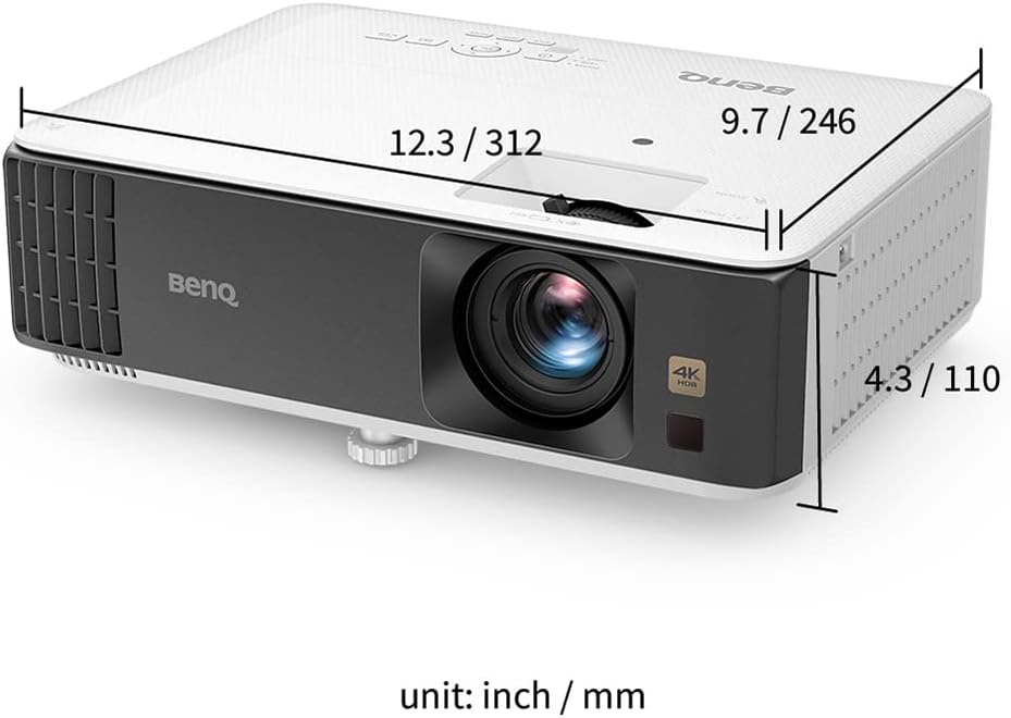 BenQ TK700 | 4K Gaming Projector w/ HDMI 2.0 | 16ms lag time @ 4K w/ Enhanced Black Details | 3200 Lumens