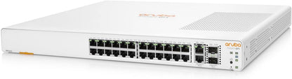 Aruba Instant On 1960 24-Port Gb Smart-Managed Layer 2+ Ethernet Switch | 24x 1G, 2X 10GBase-T + 2X SFP+ Uplink Ports | Stackable | US Cord (JL806A#ABA)