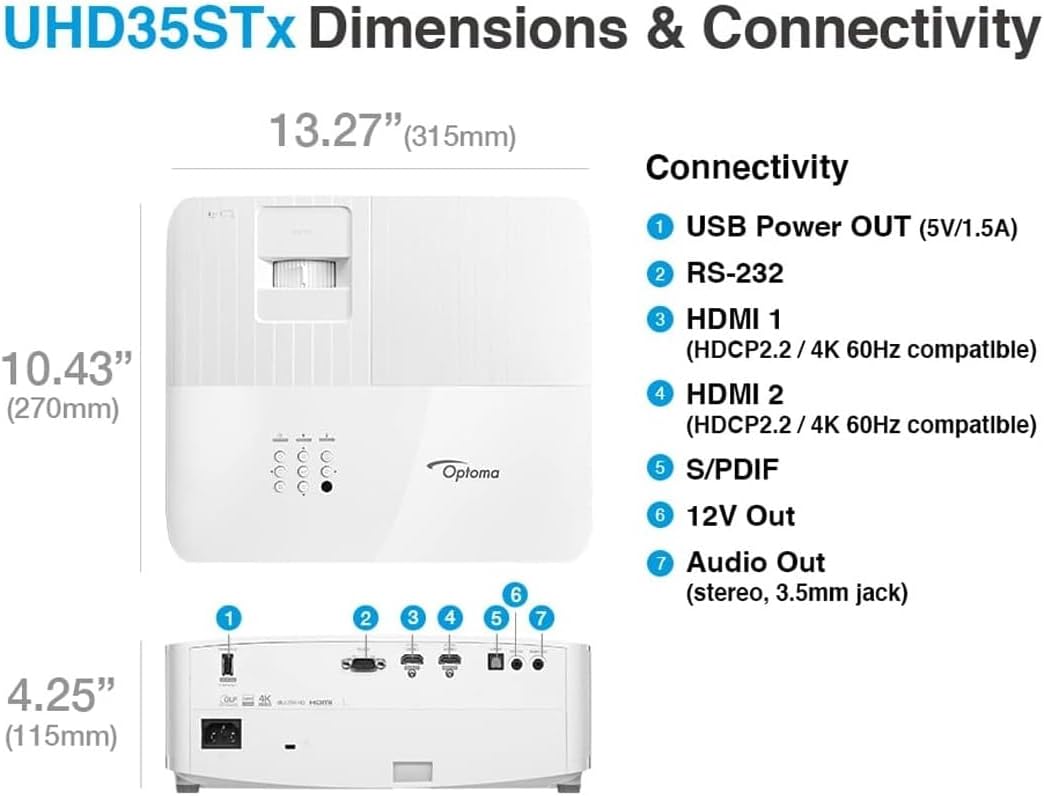 Optoma UHD35x Projector
