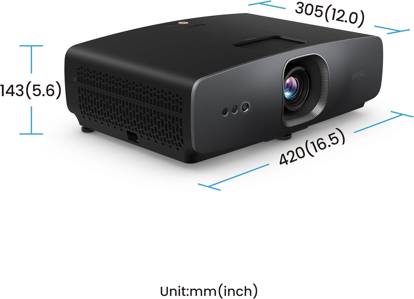 BenQ W2720i 4K UHD Smart Home Theater Projector | 95% DCI-P3 Cinematic Color, HDR10/HLG, 2500 Lumens
