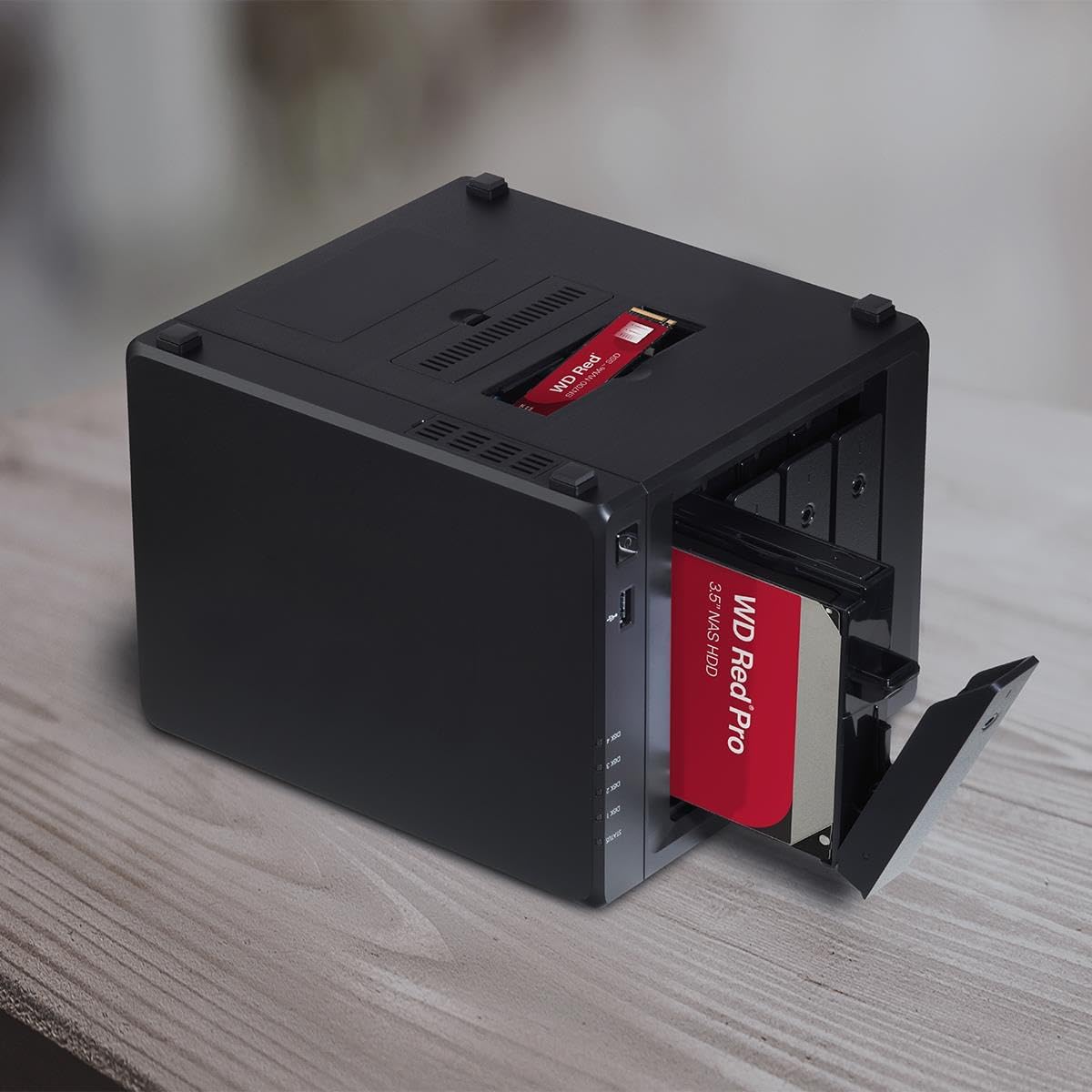 Western Digital 24TB WD Red Pro NAS Internal Hard Drive HDD - 7200 RPM, SATA 6 Gb/s, CMR, 512 MB Cache, 3.5" -WD241KFGX