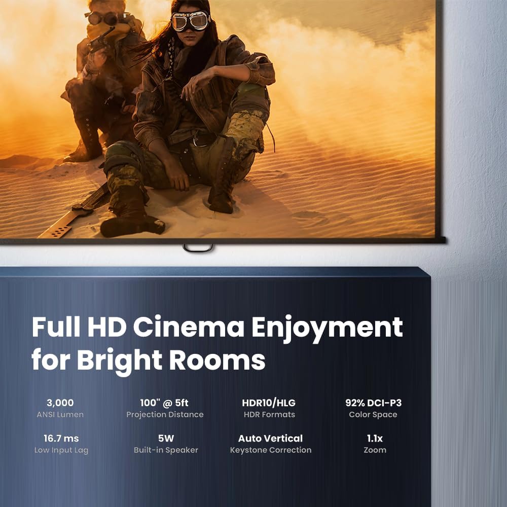 BenQ TH671ST | 1080p Short Throw Gaming Projector |Mode for Intense Low Input Lag Action | 3000 Lumens