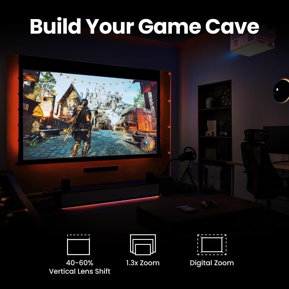 BenQ X3100i True 4K UHD 4LED Gaming Projector, 3300 ANSI Lumens, 4.2ms 1080p 240Hz