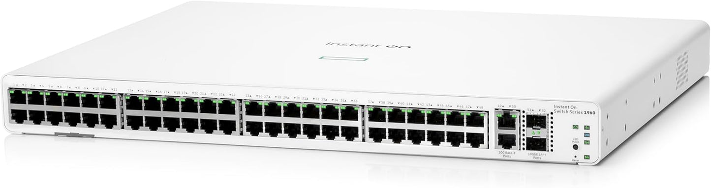 Aruba Instant On 1960 48-Port Gb Smart Switch-48x 1G 2X SFP+ 2x10GBase-T