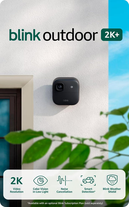 Blink Outdoor 2K+ (newest model) — Wireless smart security camera, 3 Camera System