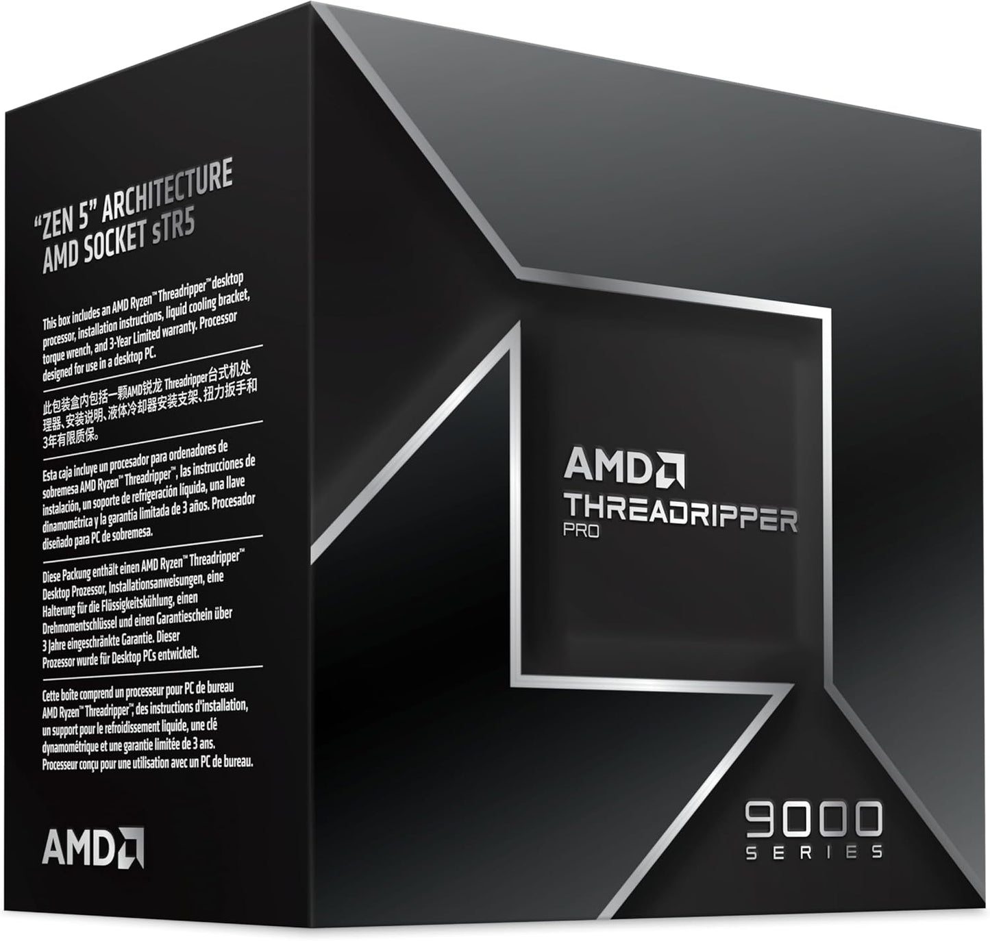 AMD 100-100000723WOF Ryzen Threadripper PRO 9975WX Processor - 32-Core - 4.0 GHz - Socket sTR5-350 W