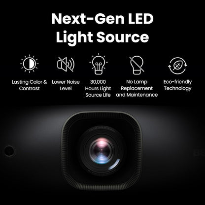 BenQ W2720i 4K UHD Smart Home Theater Projector | 95% DCI-P3 Cinematic Color, HDR10/HLG, 2500 Lumens