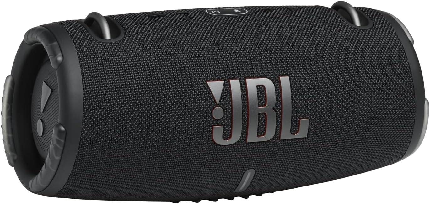 JBL Xtreme 3 - Portable Bluetooth Speaker, Powerful Sound and Deep Bass, IP67 Waterproof, 15 Hours of Playtime, Powerbank, PartyBoost for Multi-speaker Pairing (Black)