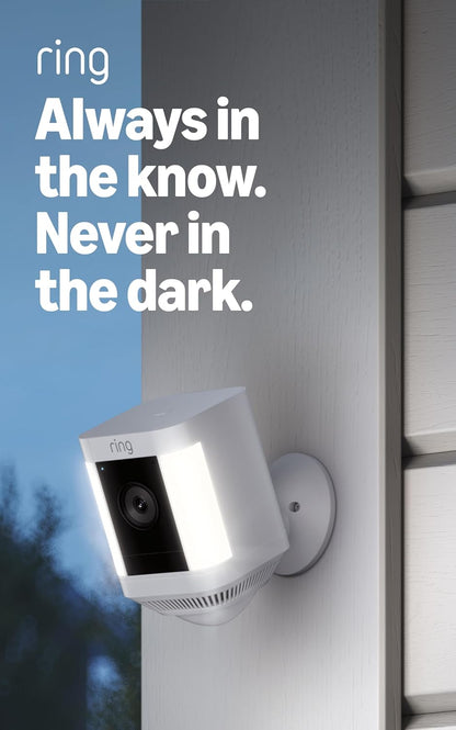 Ring Spotlight Cam Plus, Battery (newest model), Home or business security with HD video