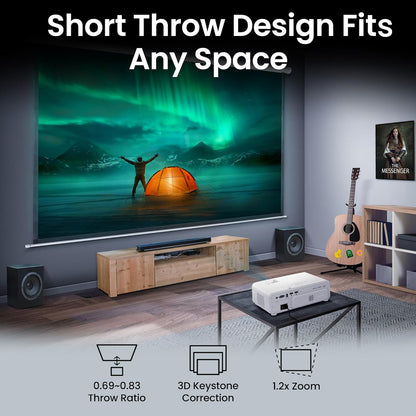 BenQ TK710 4K Laser 3200 Lumens Movie and Gaming Projector with 4ms Response Time