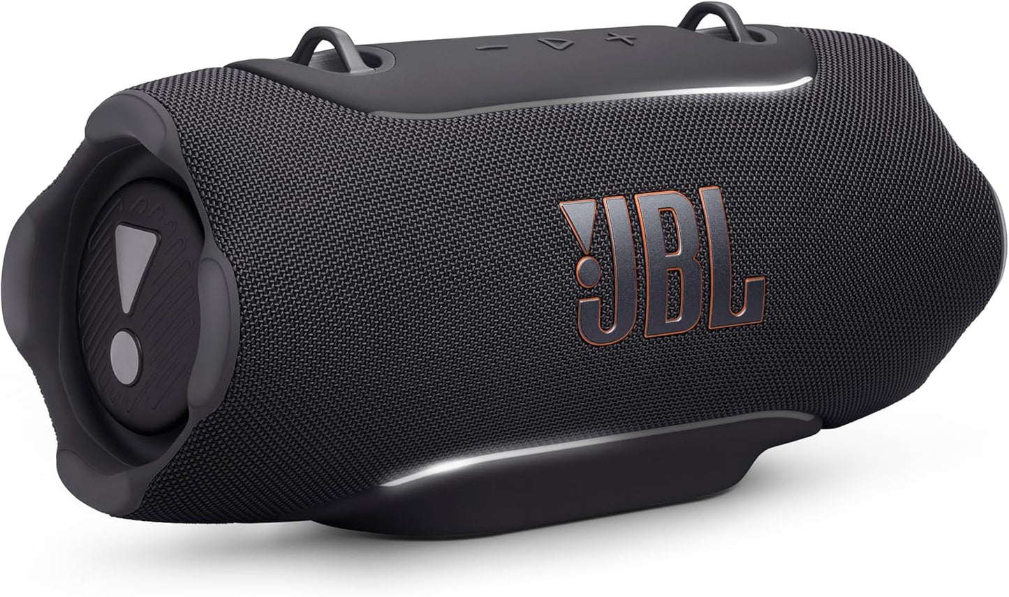 JBL Xtreme 5 - Portable Waterproof Speaker with Massive Legendary JBL Sound, Ambient Edge Lighting, Convenient Shoulder Strap, Supports Lossless USB-C Audio, Built-in powerbank & Auracast™ (Black)