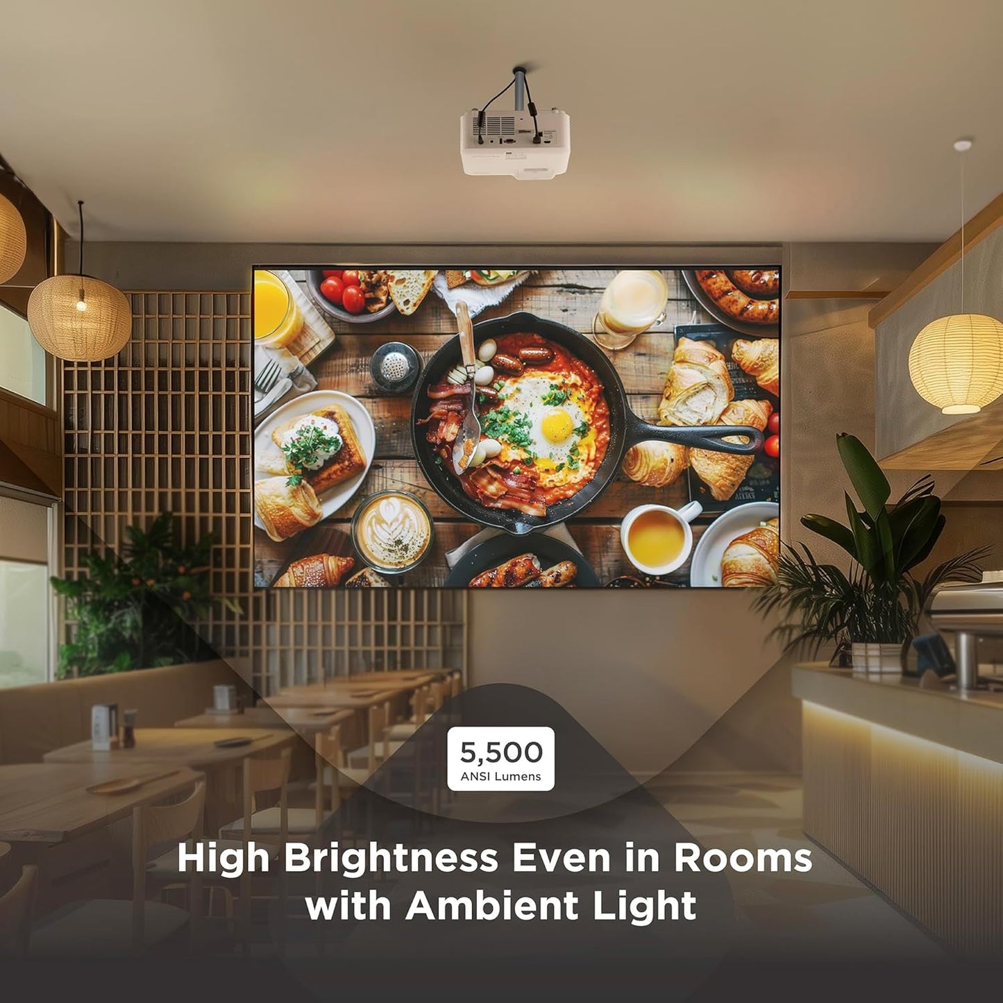 ViewSonic LS920WU 6000 Lumens WUXGA Laser Projector for 300 Inch screen, Dual HDMI, 4K HDR/HLG Support