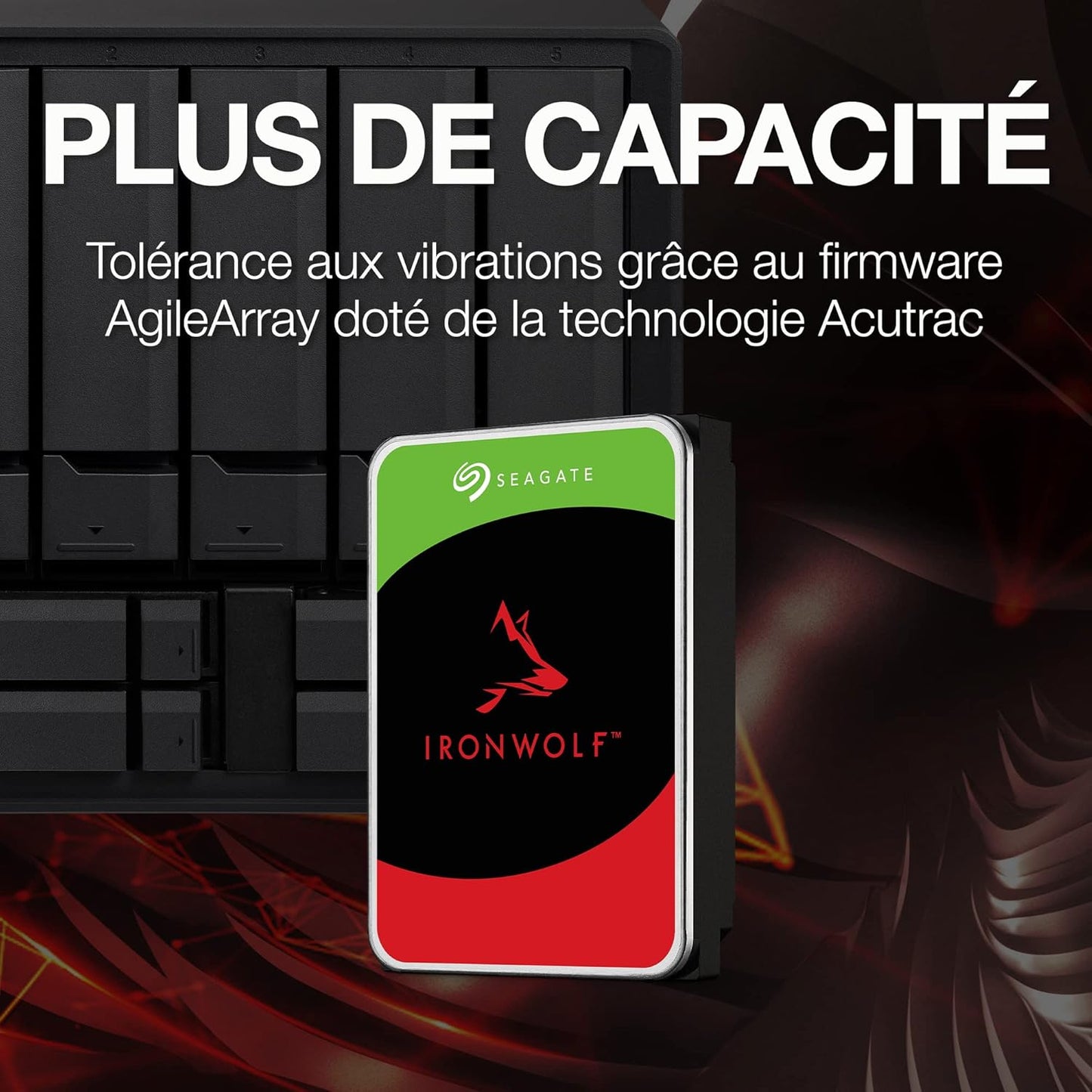 Seagate IronWolf 12TB NAS Internal Hard Drive HDD – CMR 3.5 Inch SATA 6Gb/s 7200 RPM 256MB Cache for RAID Network Attached Storage (ST12000VNZ008/ST12000VN0008)