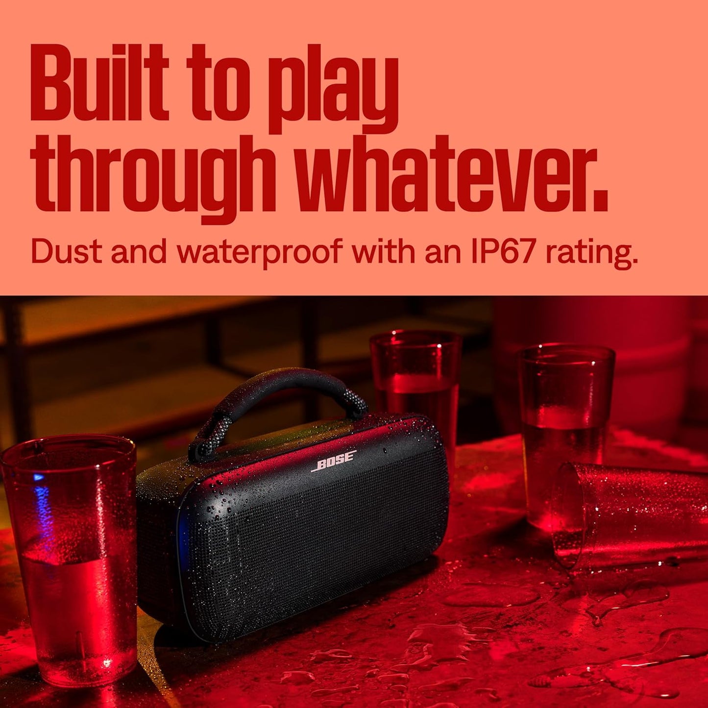 Bose SoundLink Max Bluetooth Speaker - Portable Wireless Party Speaker, IP67 Waterproof, Rope Handle
