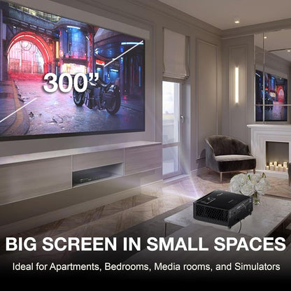 Optoma GT2400HDR Full HD 1080p Short Throw Laser Projector, 4,200 Lumens, Low Input Lag Gaming