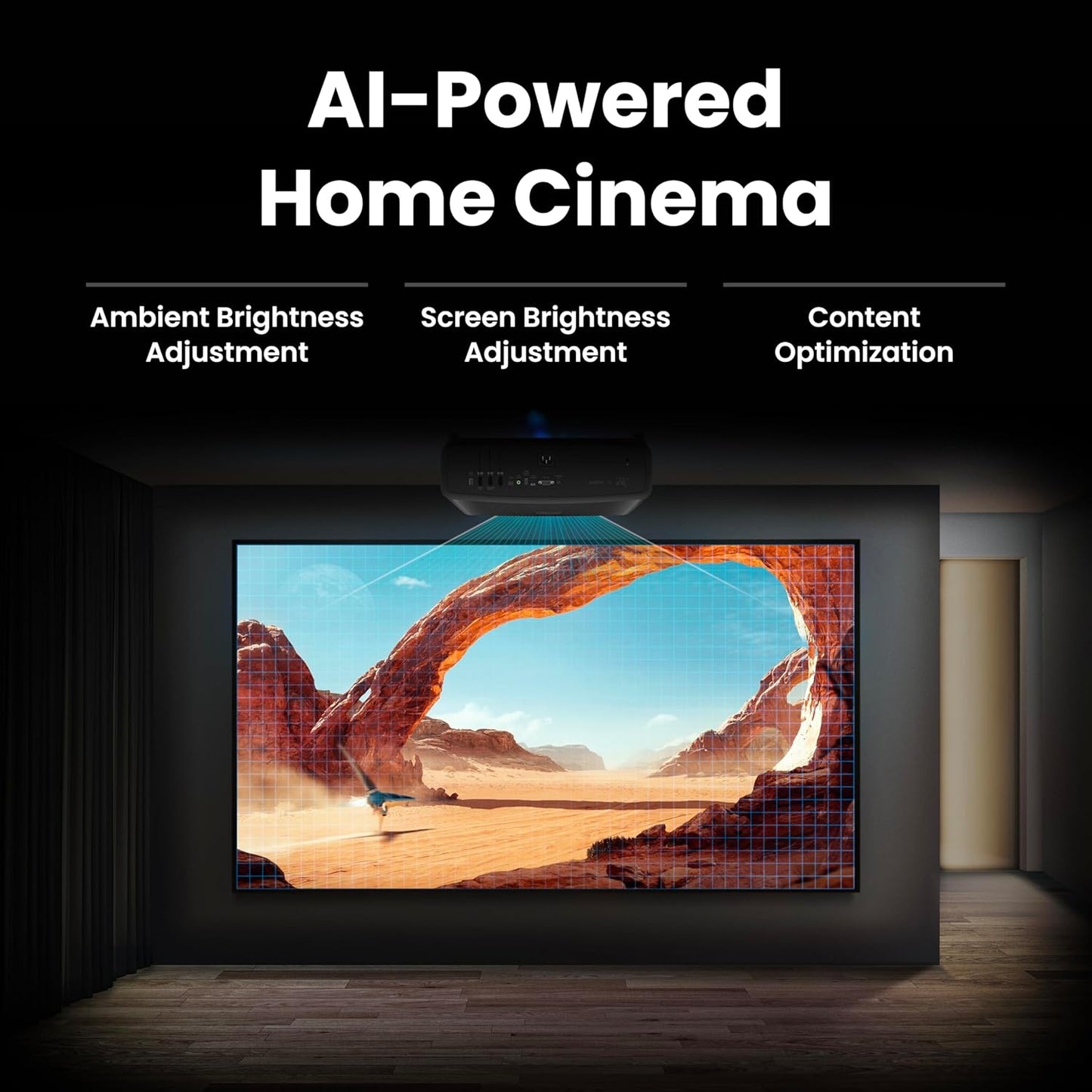 BenQ W2720i 4K UHD Smart Home Theater Projector | 95% DCI-P3 Cinematic Color, HDR10/HLG, 2500 Lumens