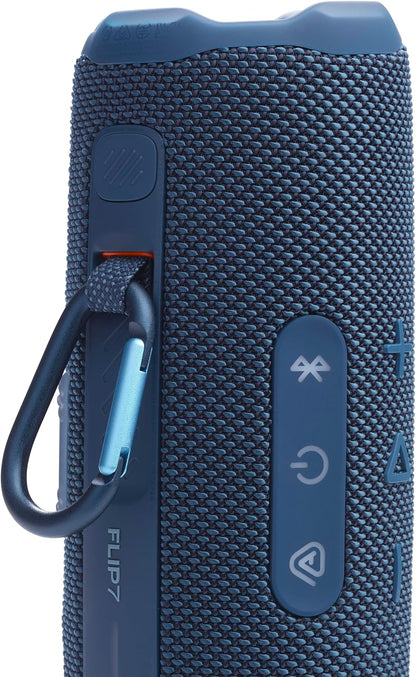 JBL Flip 7 - Portable Waterproof and Drop-Proof Speaker, Bold JBL Pro Sound with AI Boost, 16Hrs of Playtime, and PushLock System with Interchangeable Accessories (Blue)