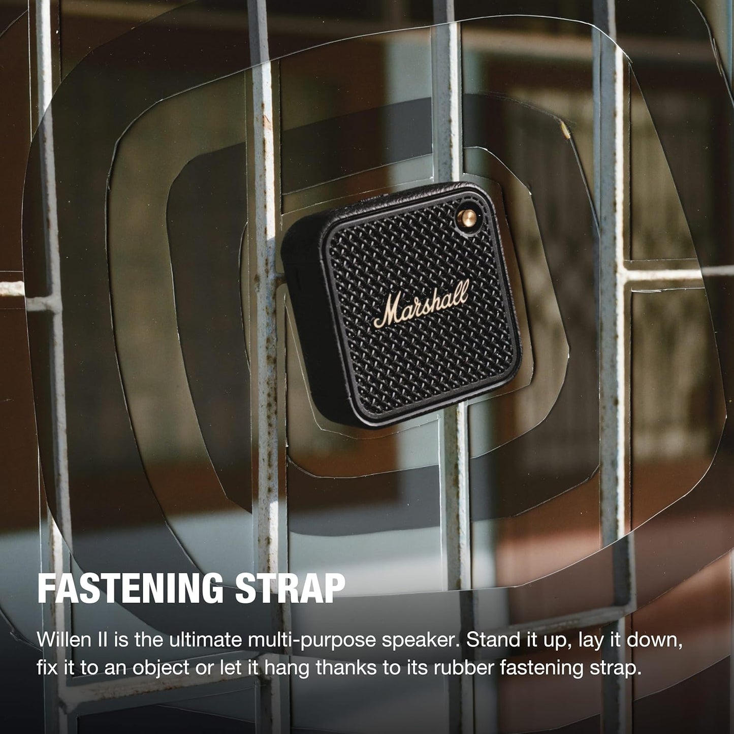 Marshall Willen II Bluetooth Portable Speaker - Black & Brass