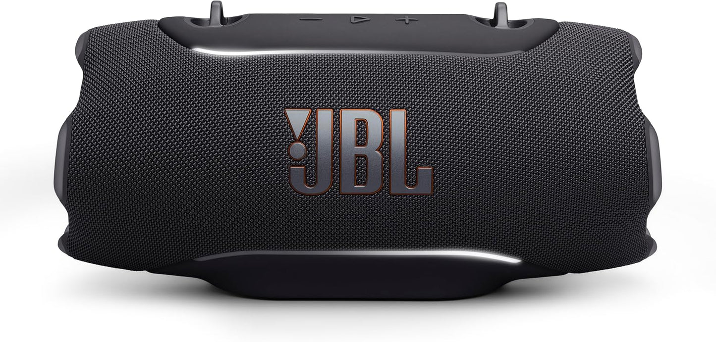 JBL Xtreme 5 - Portable Waterproof Speaker with Massive Legendary JBL Sound, Ambient Edge Lighting, Convenient Shoulder Strap, Supports Lossless USB-C Audio, Built-in powerbank & Auracast™ (Black)