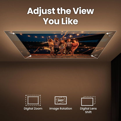 BenQ GV50 | Laser Portable Projector, 500 Lms, Native 1080p, 4K Supported, Ceiling Projection