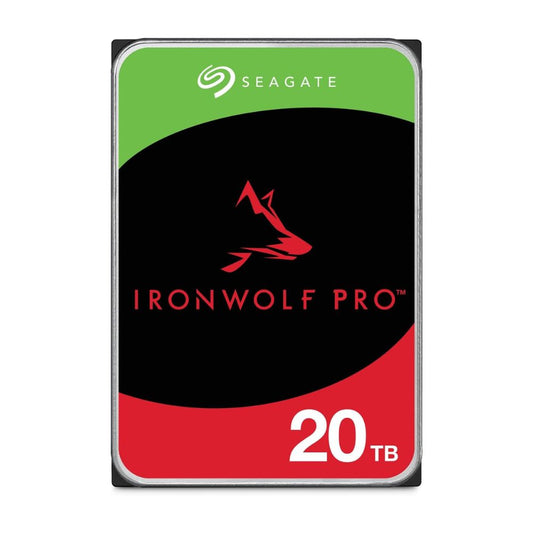 Seagate IronWolf Pro, 20 TB, Enterprise NAS Internal HDD –CMR 3.5 Inch, SATA 6 Gb/s, 7,200 RPM, 256 MB Cache for RAID Network Attached Storage (ST20000NT001)