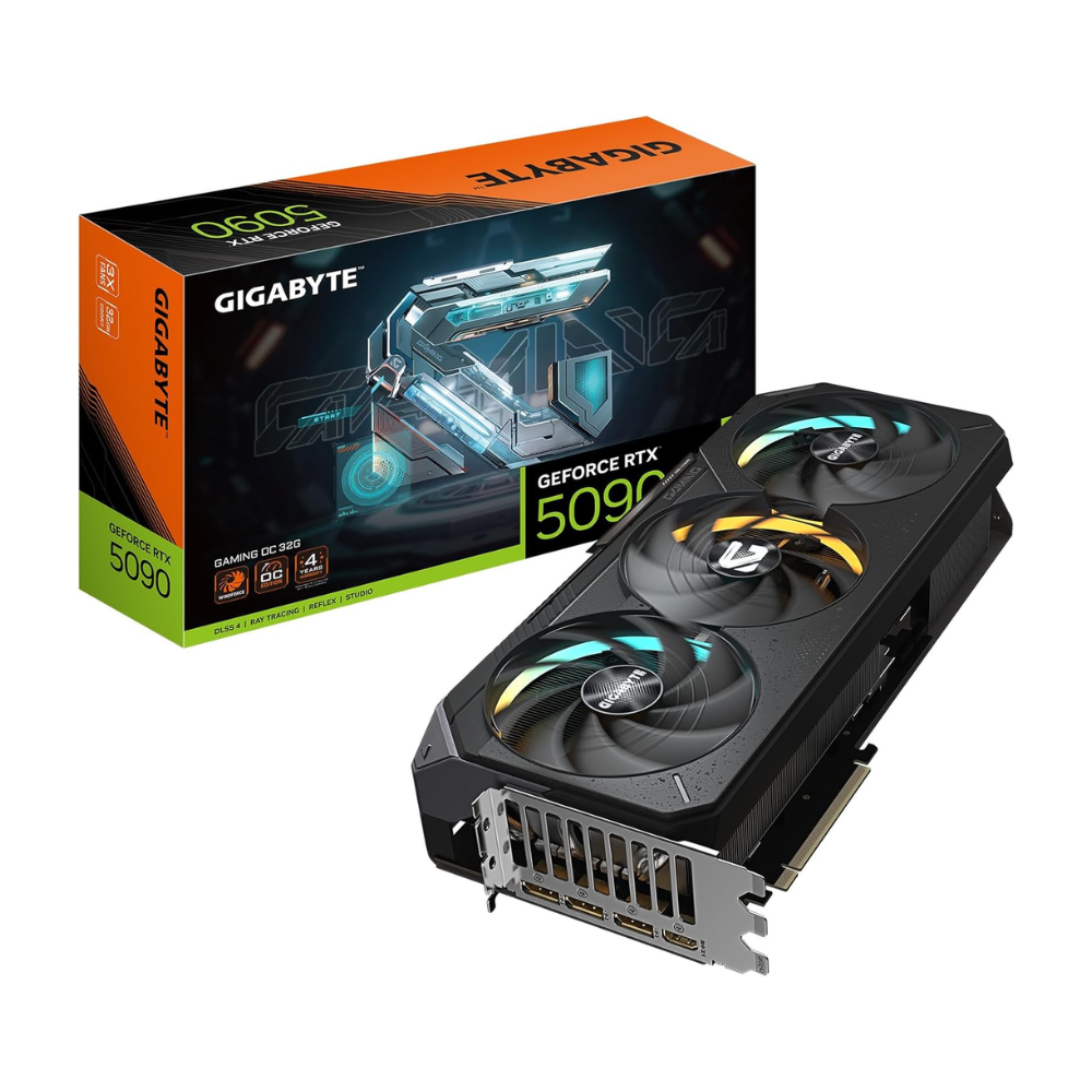 GIGABYTE GeForce RTX 5090 Gaming OC 32G Graphics Card, WINDFORCE Cooling System, 32GB 512-bit GDDR7, by NVIDIA, DisplayPort & HDMI
