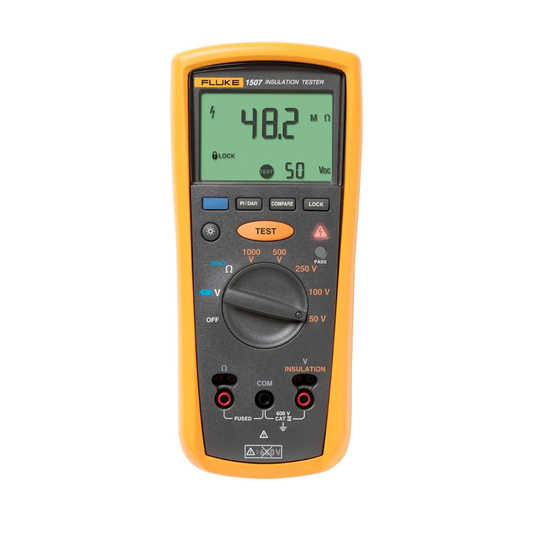 Fluke 1507 Digital Megohmmeter Insulation Resistance Tester, for Advanced Industrial and Electrical Insulation Testing