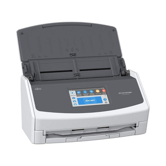 ScanSnap Fujitsu iX1500 Color Duplex Document Scanner with Touch Screen for Mac or PC, White