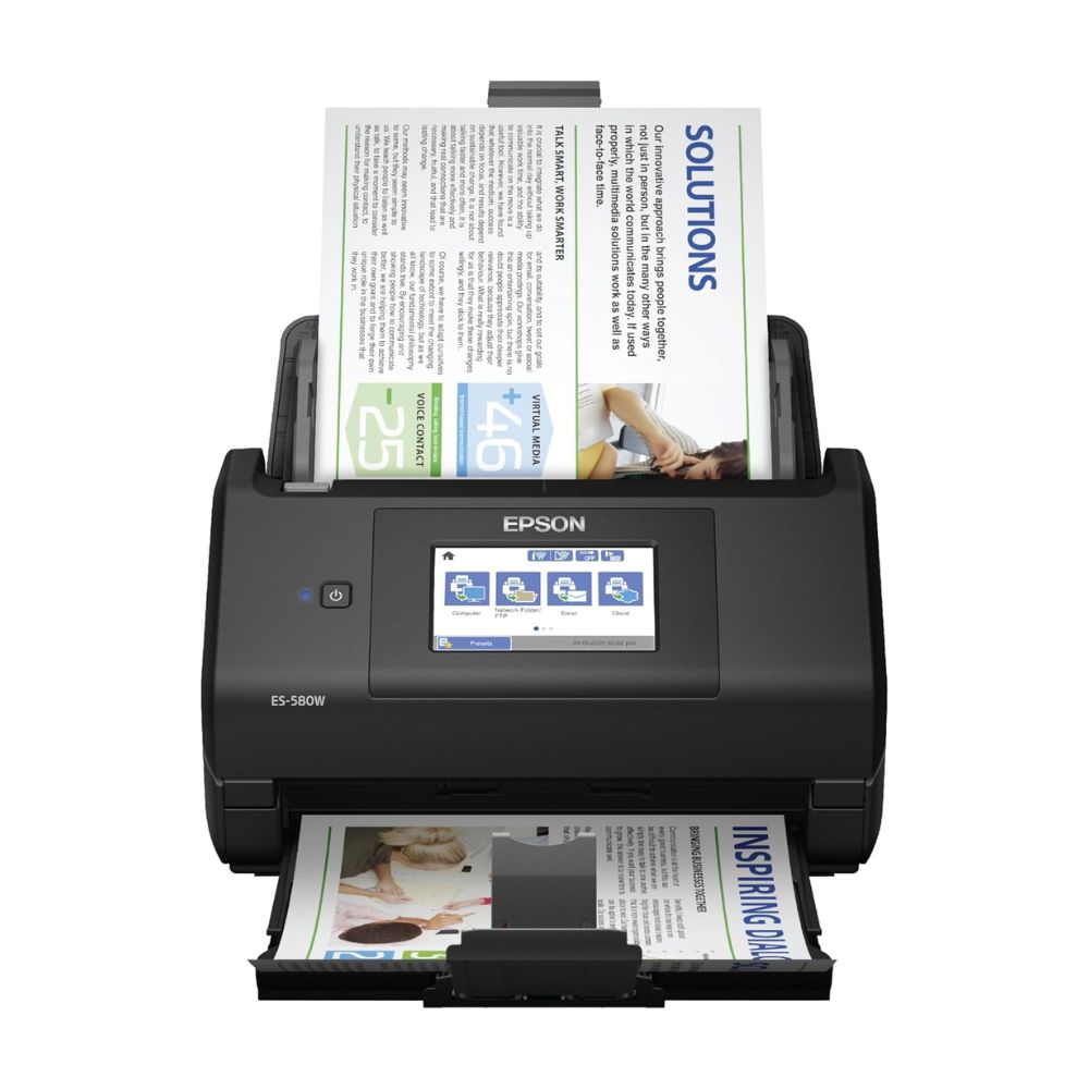 Epson Workforce ES-580W Wireless Color Duplex Tax Receipt & Desktop Document Scanner