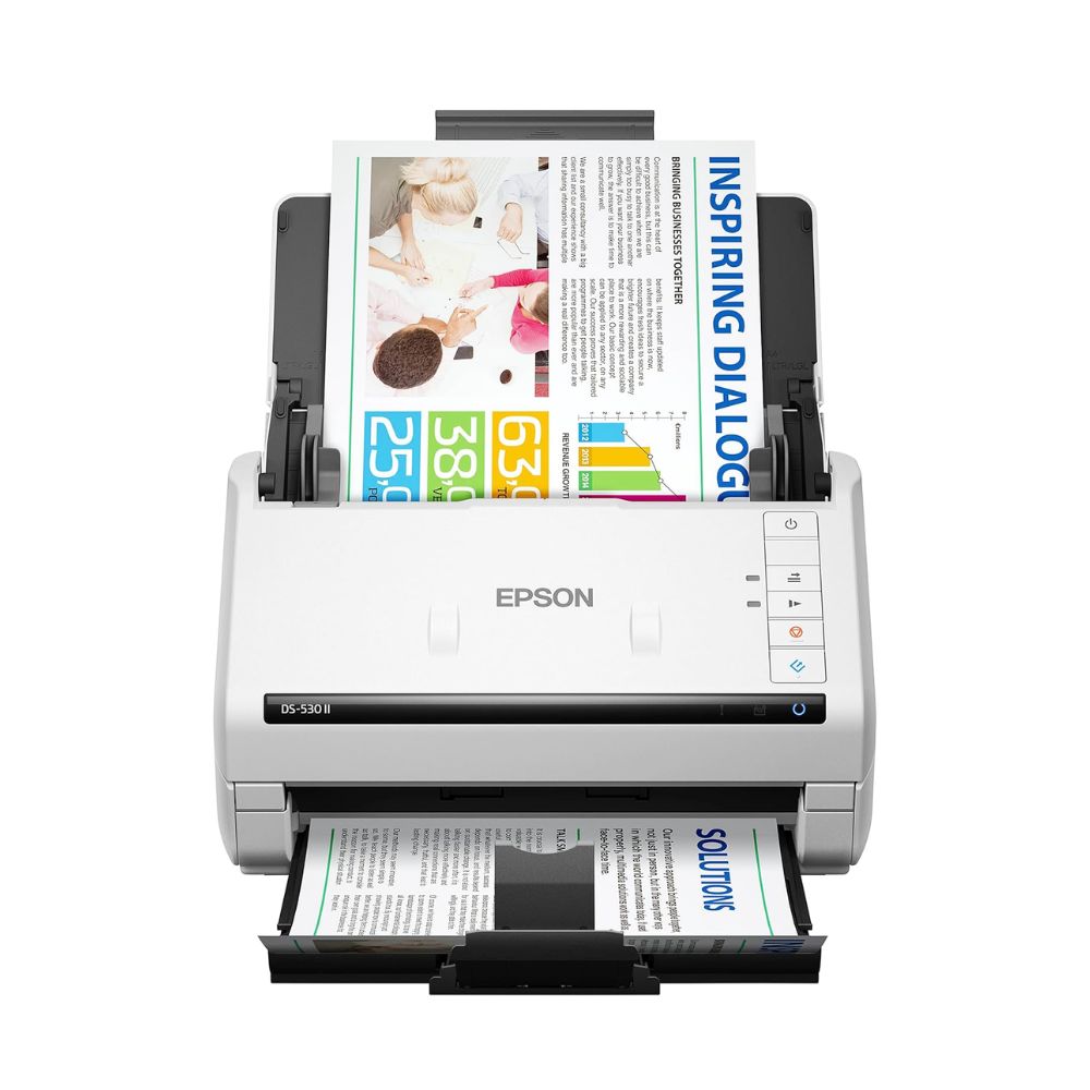 Epson DS-530 II Color Duplex Document Scanner for PC and Mac with Sheet-fed Auto Doc Feeder (ADF)