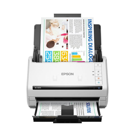Epson DS-530 II Color Duplex Document Scanner for PC and Mac with Sheet-fed Auto Doc Feeder (ADF)