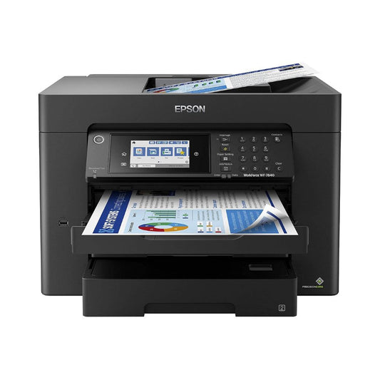 Epson Workforce Pro WF-7840 Wireless All-in-One Wide-Format Printer with Auto 2-Sided Print up to 13" x 19", Copy, Scan and Fax