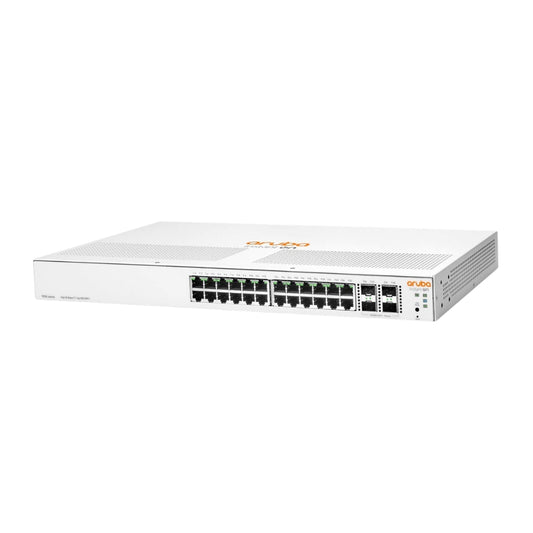 Aruba Instant On 1930 24-Port Gb Ethernet 24xGE PoE (195W), 4X 1G/10G SFP+, L2+ Smart Switch US Cord (JL683A#ABA)