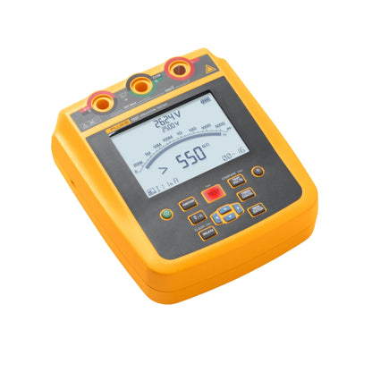 Fluke 1537, Insulation Tester, for Frontline Industrial and Electrical Insulation Testing, Test Voltages from 250 V to 2500 V and Resistance Measurements up to 500 GΩ