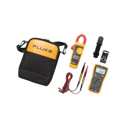 Fluke 117/323 Kit Multimeter and Clamp Meter Combo Kit For Residential And Commercial Electricians, AC/DC Voltage, AC Current 400 A, Includes Test Leads, TPAK And Carrying Case