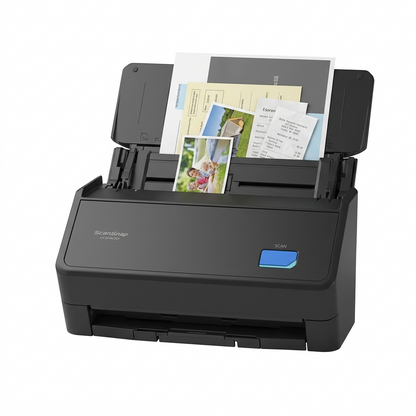 ScanSnap iX2400 High-Speed Simple One-Touch Button Color Document, Photo & Receipt Scanner with 100 Page Auto Document Feeder for Mac or PC, Black