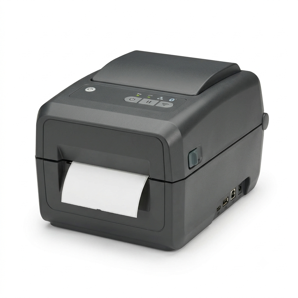 ZEBRA ZD421 Direct Thermal Desktop Printer - 203 dpi, 4" Print Width & 802.11ac Connectivity - Wireless Printer Compatible with Bluetooth, WiFi & USB-A/B - No Thermal Ribbon Required