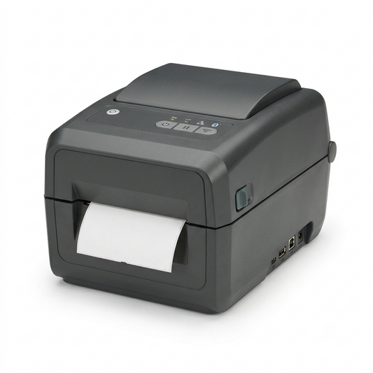ZEBRA ZD421 Direct Thermal Desktop Printer - 203 dpi, 4" Print Width & 802.11ac Connectivity - Wireless Printer Compatible with Bluetooth, WiFi & USB-A/B - No Thermal Ribbon Required