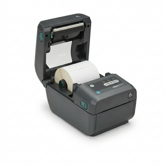 ZEBRA ZD421 Direct Thermal Desktop Printer 203 dpi Print Width 4-inch Wired USB and Ethernet Connectivity ZD4A042-D01E00EZ, No Thermal Ribbon Required