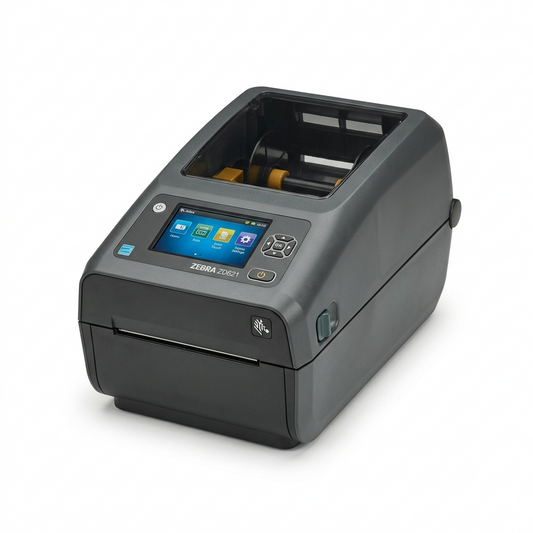 ZEBRA ZD621 Thermal Transfer Desktop Printer 203 dpi Print Width 4-inch USB Serial Ethernet 802.11ac ZD6A042-301L01EZ