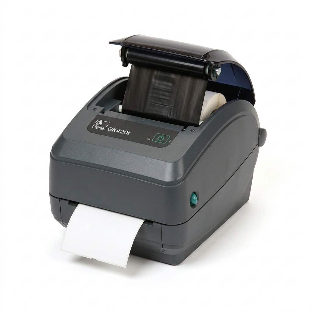 Zebra GK420t Direct Thermal/Thermal Transfer Printer - Monochrome - Desktop - Label Print