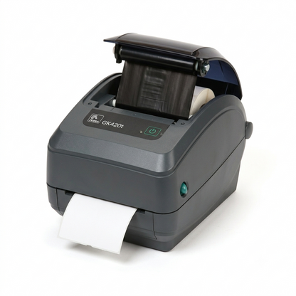 Zebra GK420t Direct Thermal/Thermal Transfer Printer - Monochrome - Desktop - Label Print