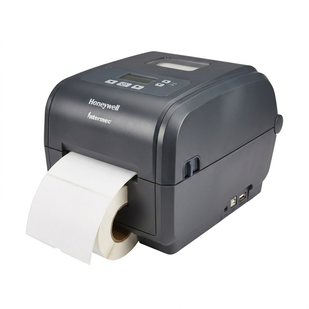 Honeywell Intermec PC43d Desktop Direct Thermal Barcode Label Printer – 4-Inch, 203 dpi, 8 IPS Print Speed, USB & USB Host Interfaces, Real-Time Clock, Compact Industrial Design PC43DA00100201