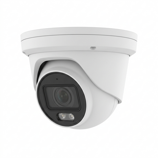 AXIS M3128-LVE 8MP Turret Dome IP Camera, 2.9mm Lens, AI-Powered, White